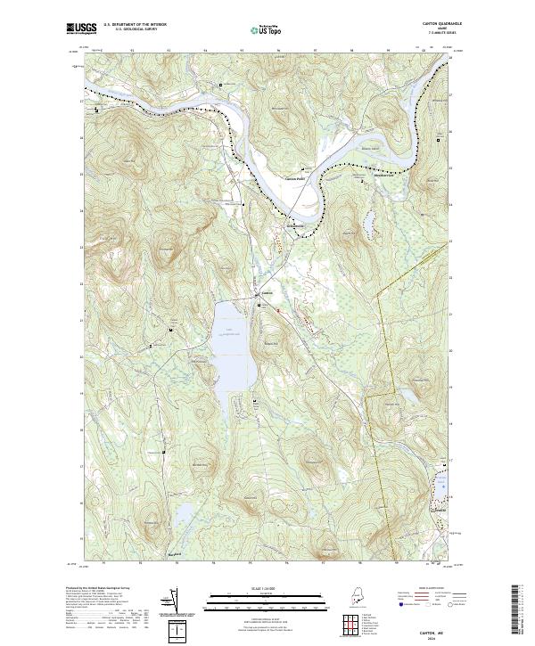 Canton, ME — USGS 7.5-minute topo (2024)