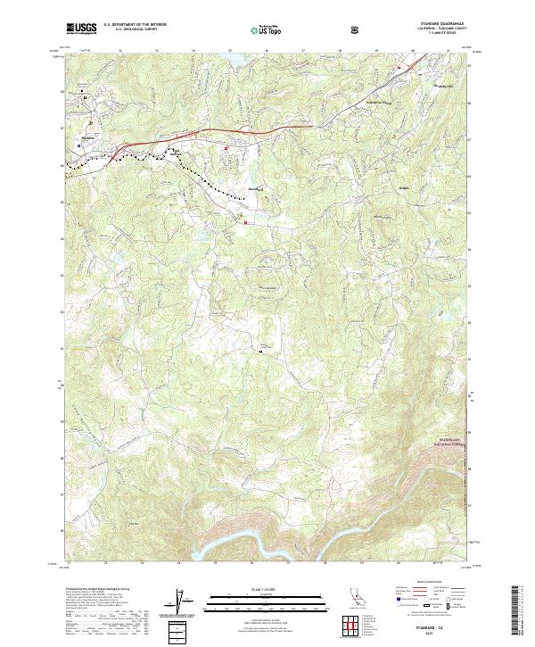Standard, CA — USGS 7.5-minute topo (2021)