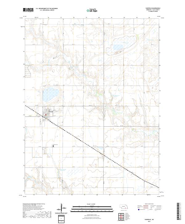 Fairfield, NE — USGS 7.5-minute topo (2021)