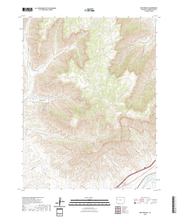 Red Pinnacle, CO — USGS 7.5-minute topo (2022)