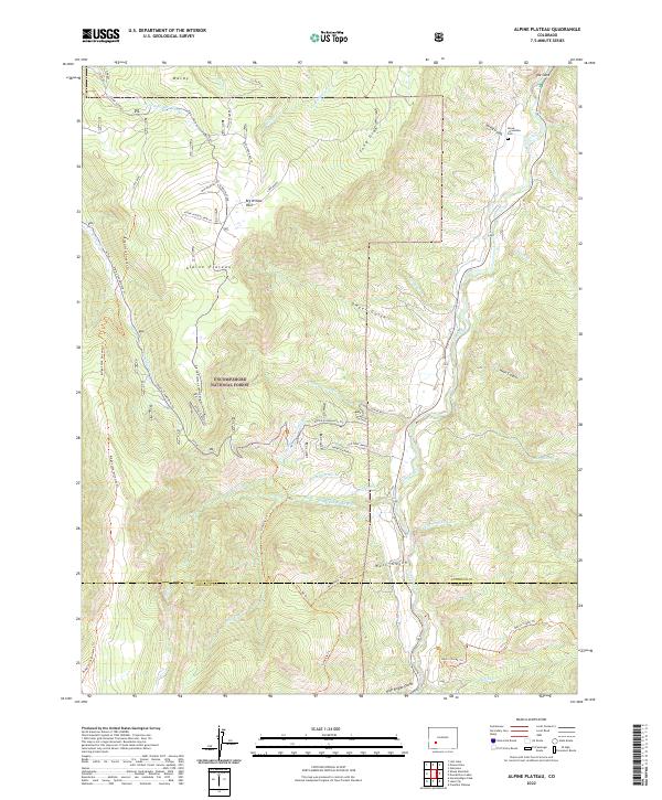 Alpine Plateau, CO — USGS 7.5-minute topo (2022)