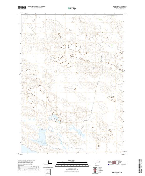 White Cap Hill, NE — USGS 7.5-minute topo (2021)
