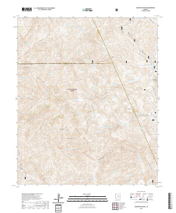 Haunted Canyon, AZ — USGS 7.5-minute topo (2021)