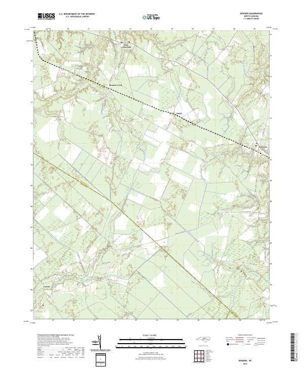 Edward, NC — USGS 7.5-minute topo (2022)