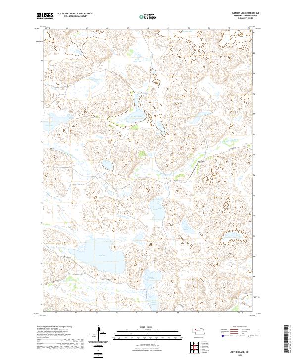 Mother Lake, NE — USGS 7.5-minute topo (2021)