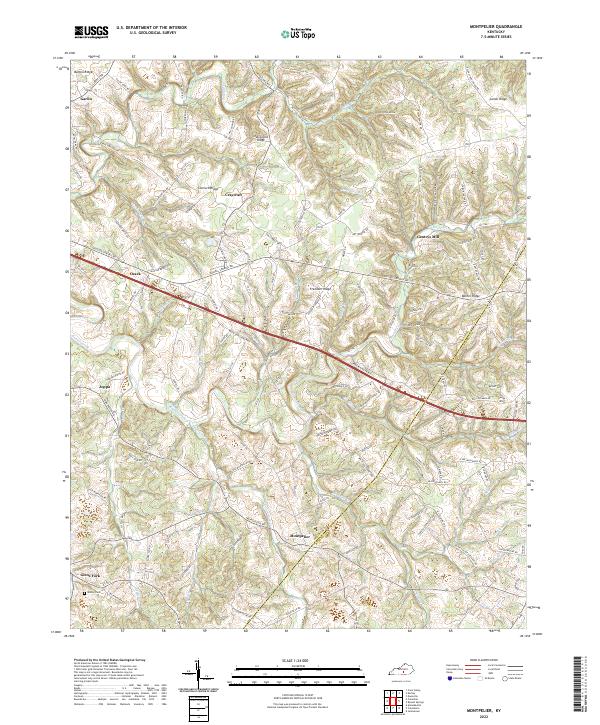 Montpelier, KY — USGS 7.5-minute topo (2022)