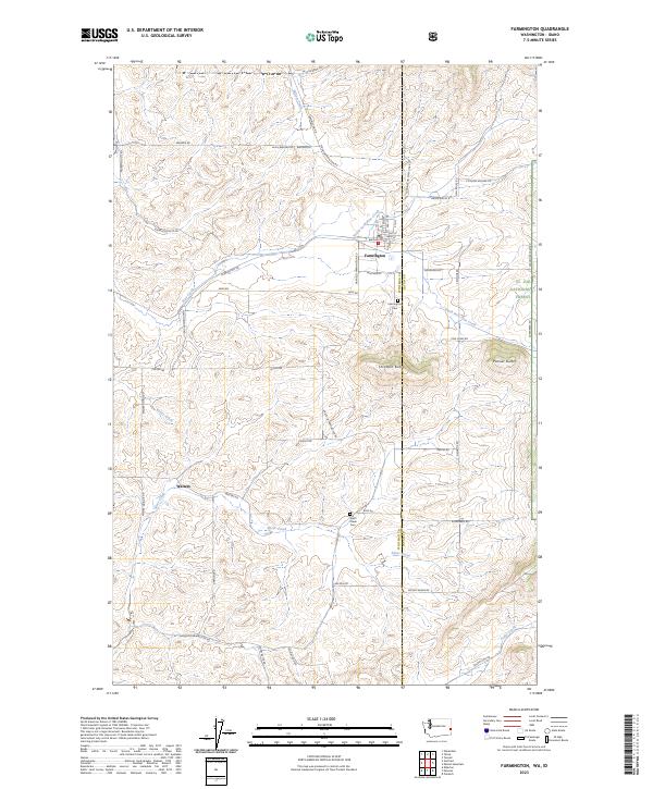 Farmington, WA-ID — USGS 7.5-minute topo (2023)