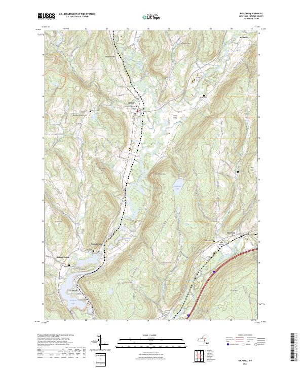 Milford, NY — USGS 7.5-minute topo (2023)