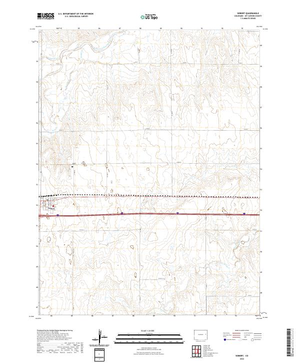 Seibert, CO — USGS 7.5-minute topo (2022)