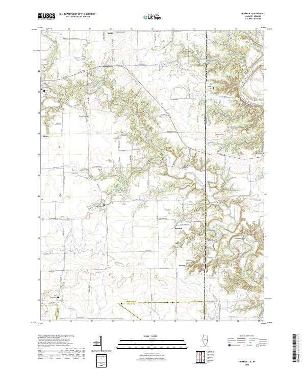 Humrick, IL-IN — USGS 7.5-minute topo (2024)