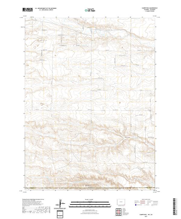Campstool, WY-CO — USGS 7.5-minute topo (2021)