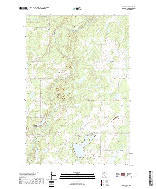 Pomroy Lake, MN — USGS 7.5-minute topo (2022)