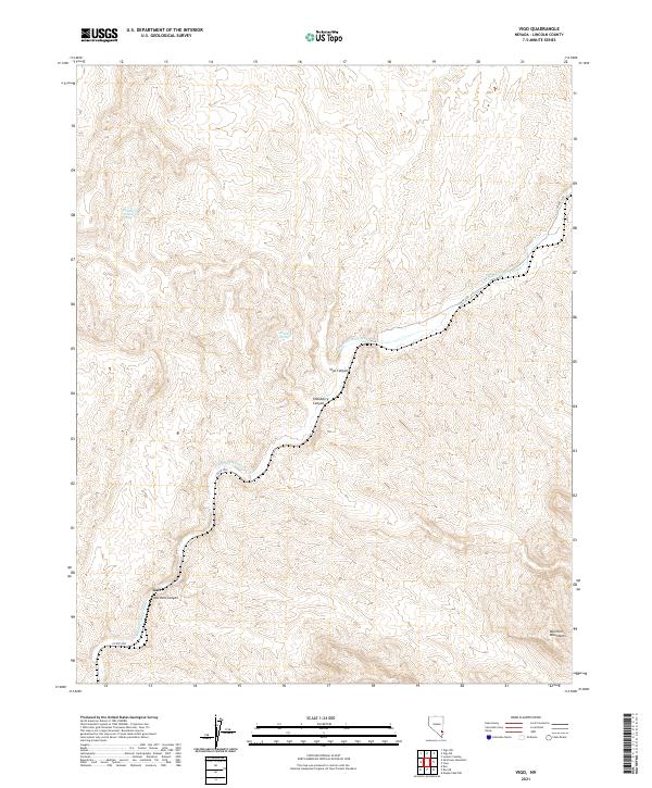 Vigo, NV — USGS 7.5-minute topo (2021)
