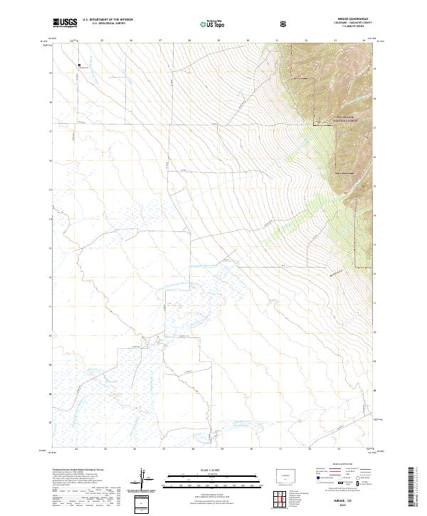 Mirage, CO — USGS 7.5-minute topo (2022)