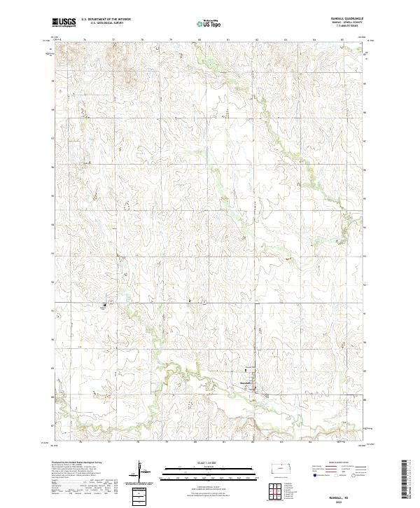 Randall, KS — USGS 7.5-minute topo (2022)