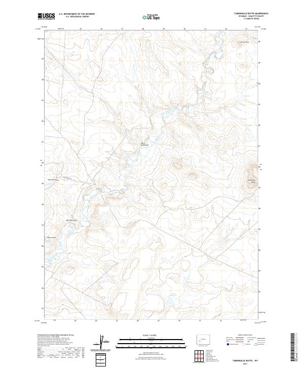 Tabernacle Butte, WY — USGS 7.5-minute topo (2021)