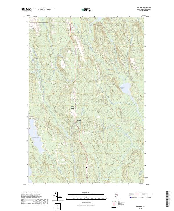 Monarda, ME — USGS 7.5-minute topo (2024)