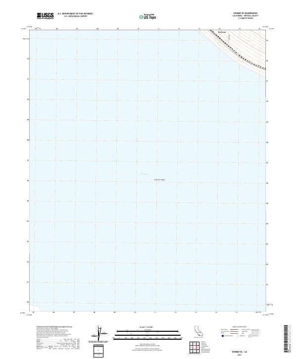 Durmid SE, CA — USGS 7.5-minute topo (2021)