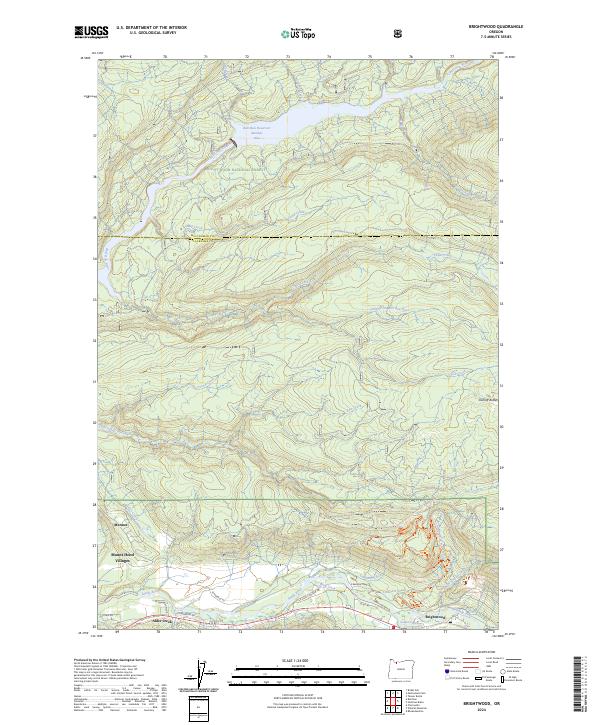 Brightwood, OR — USGS 7.5-minute topo (2024)