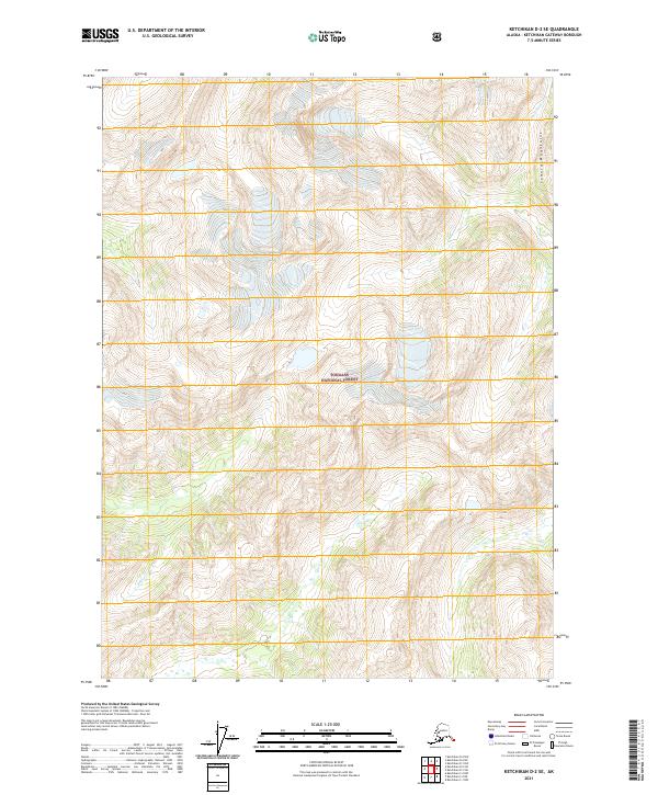 Ketchikan D-2 SE, AK — USGS 7.5-minute topo (2021)
