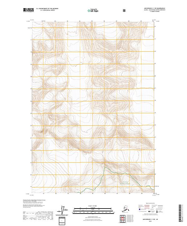 Anchorage C-1 SW, AK — USGS 7.5-minute topo (2023)