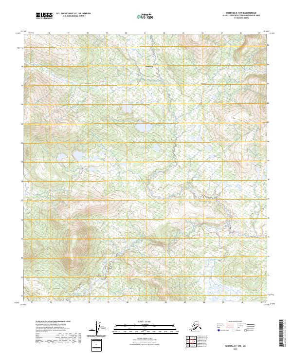 Nabesna D-1 NW, AK — USGS 7.5-minute topo (2023)