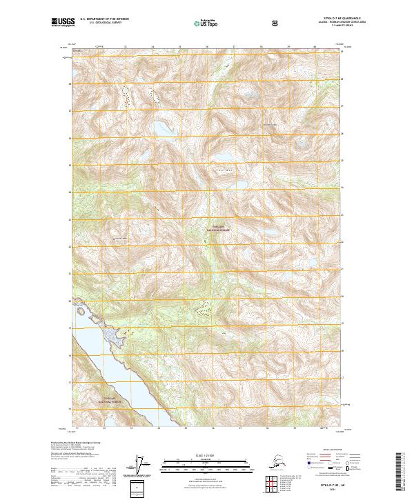 Sitka D-7 NE, AK — USGS 7.5-minute topo (2021)