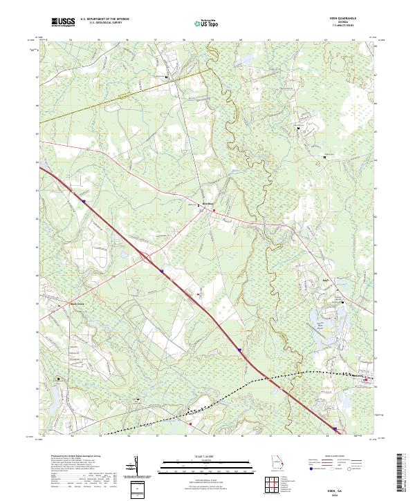 Eden, GA — USGS 7.5-minute topo (2024)