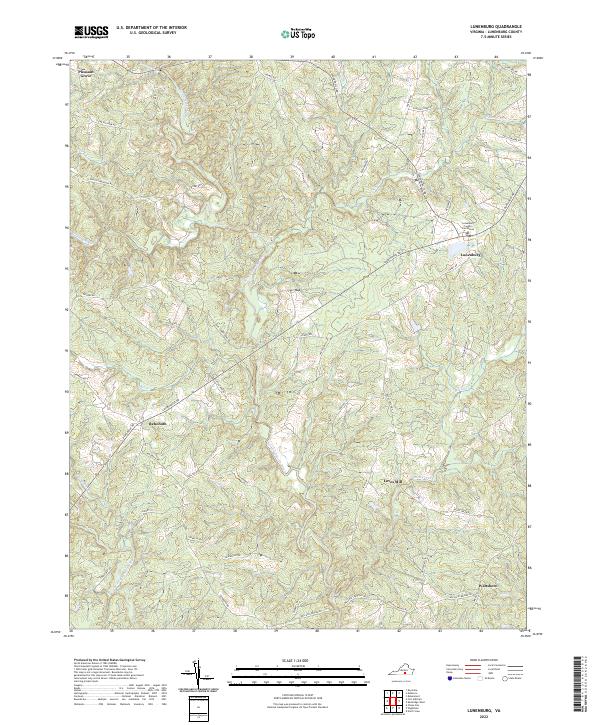 Lunenburg, VA — USGS 7.5-minute topo (2022)