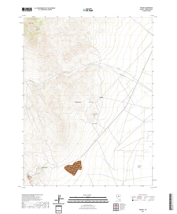 Tenabo, NV — USGS 7.5-minute topo (2021)