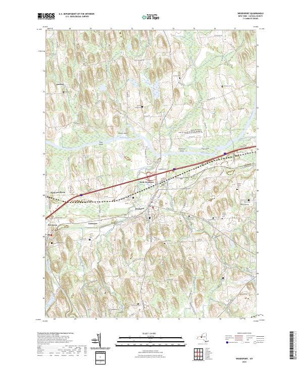 Weedsport, NY — USGS 7.5-minute topo (2023)