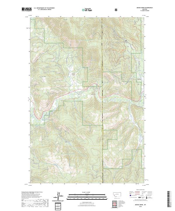 Moose Creek, MT — USGS 7.5-minute topo (2024)