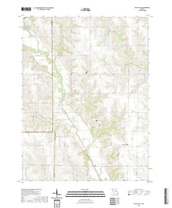 Locust Hill, MO — USGS 7.5-minute topo (2021)