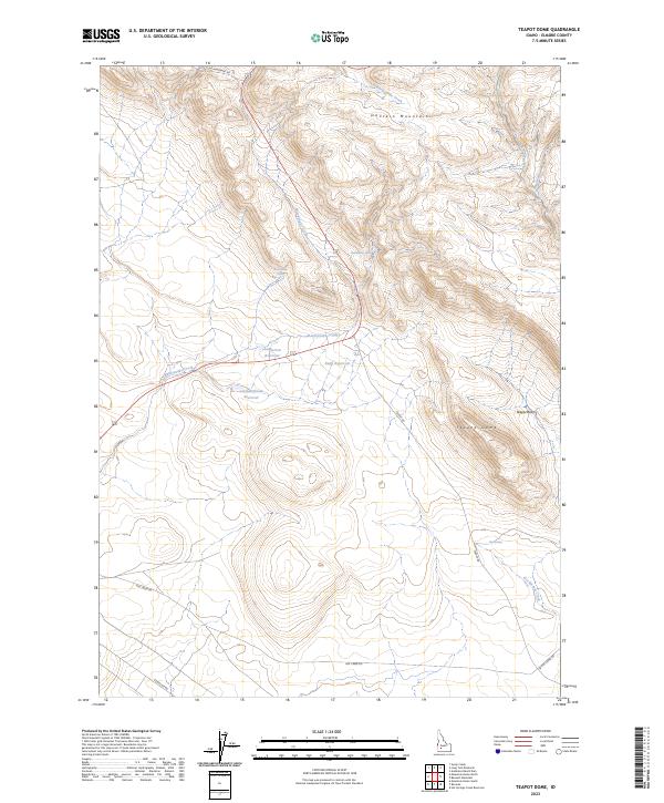 Teapot Dome, ID — USGS 7.5-minute topo (2023)