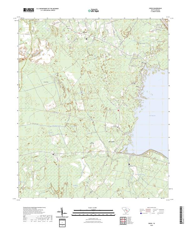 Cross, SC — USGS 7.5-minute topo (2024)