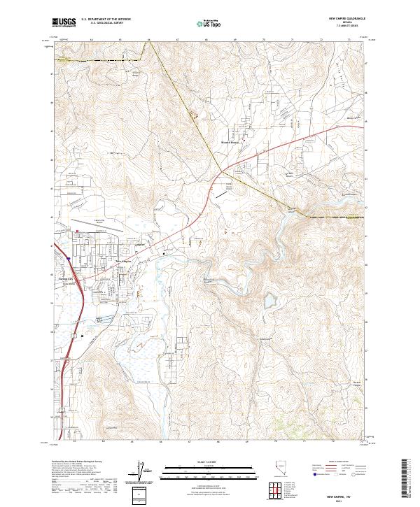 New Empire, NV — USGS 7.5-minute topo (2021)