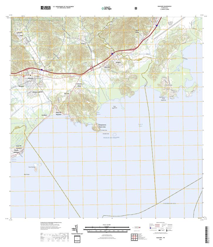 Naguabo, PR — USGS 7.5-minute topo (2024)