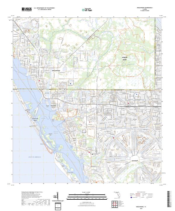 Englewood, FL — USGS 7.5-minute topo (2025)