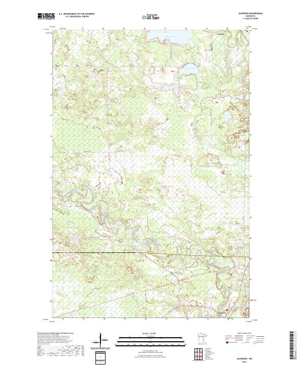 Jacobson, MN — USGS 7.5-minute topo (2022)