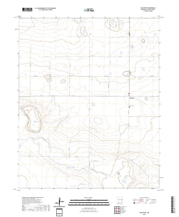 McAlister, NM — USGS 7.5-minute topo (2023)