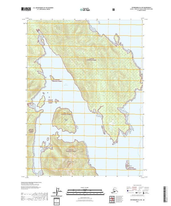 Petersburg B-6 SW, AK — USGS 7.5-minute topo (2021)