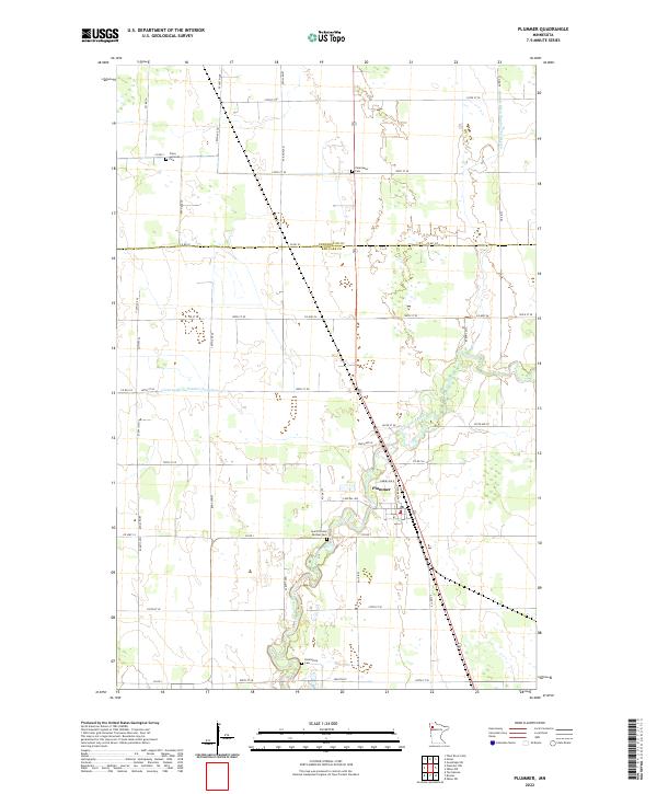 Plummer, MN — USGS 7.5-minute topo (2022)
