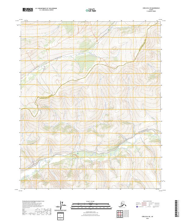 Circle B-6 SE, AK — USGS 7.5-minute topo (2024)
