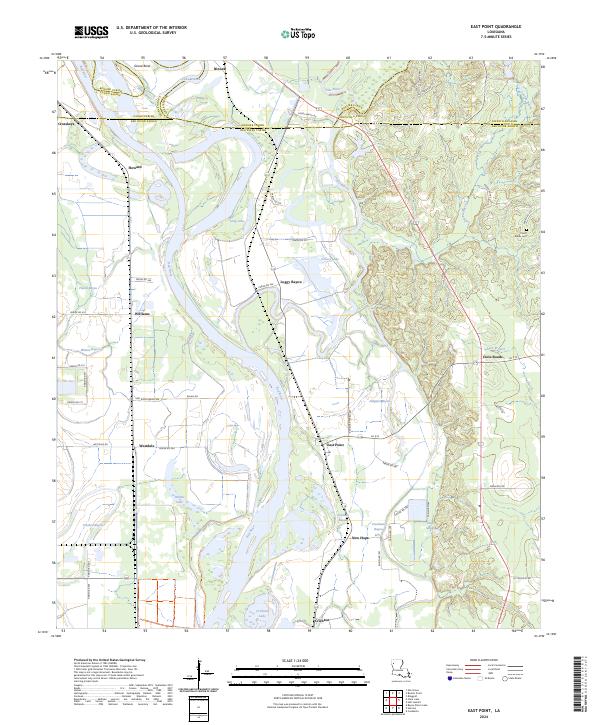 East Point, LA — USGS 7.5-minute topo (2024)