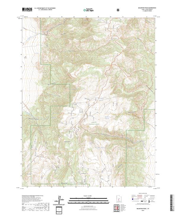 Malmsten Peak, UT — USGS 7.5-minute topo (2023)