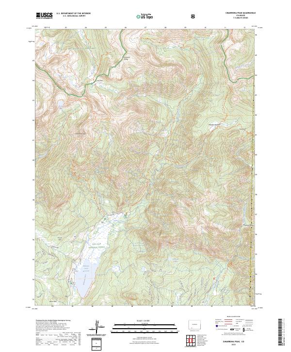 Cimarrona Peak, CO — USGS 7.5-minute topo (2023)