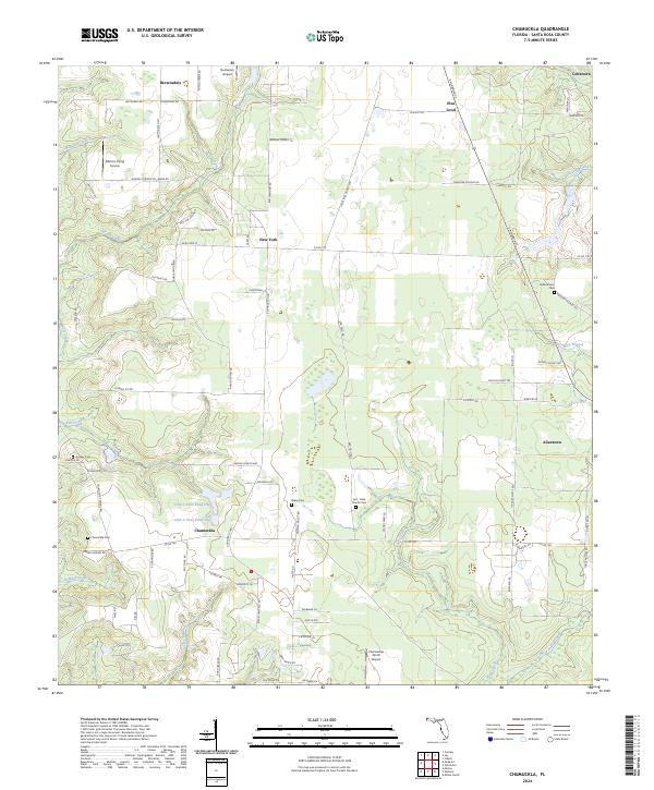 Chumuckla, FL — USGS 7.5-minute topo (2024)