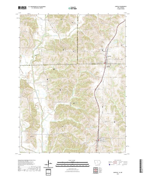 Lineville, IA-MO — USGS 7.5-minute topo (2022)