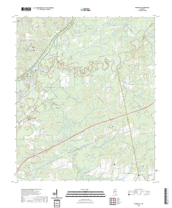 Sharon SE, MS — USGS 7.5-minute topo (2024)