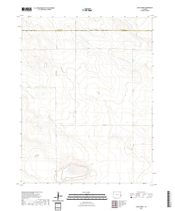 Lake Albert, CO — USGS 7.5-minute topo (2022)